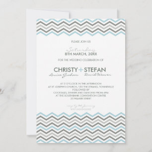 INVITACIONES DE BODA :: chevron1 5x7 3