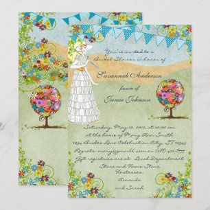 Invitaciones de boda Círculo de Amor Bosque Mágico
