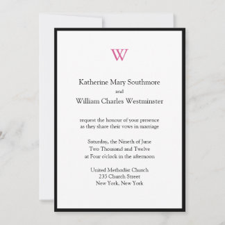 Invitaciones de boda clásicas