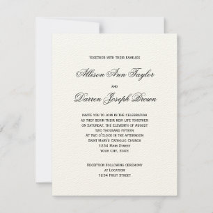 Invitaciones de boda clásicas