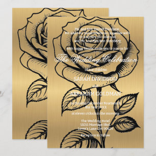Invitaciones de boda clásicas para padres divorcia