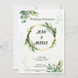 Invitaciones de boda Comienza una historia de amor