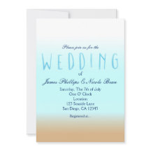 Invitaciones de boda con acuarela elegante ombre d