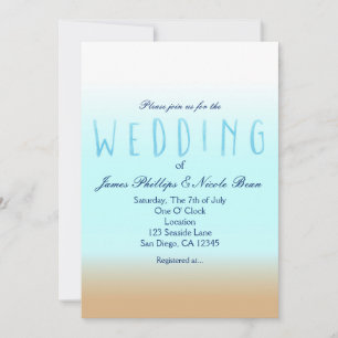 Invitaciones de boda con acuarela elegante ombre d