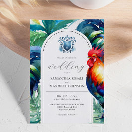 Invitaciones de Boda con Acuarela en Negrita para