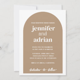 Invitaciones de boda con arco