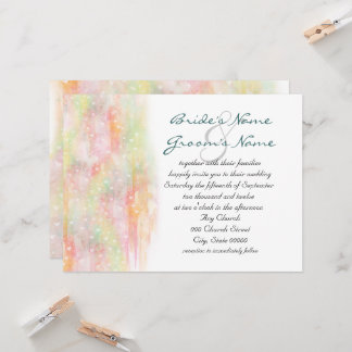Invitaciones de boda con corazones de acuarela pas