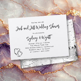 Invitaciones de boda con corteza de abedul
