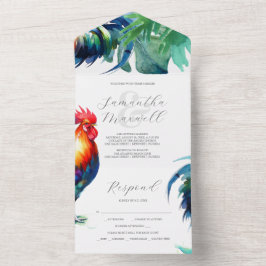 Invitaciones de boda con el listado de tarjetas RS
