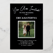 Invitaciones de boda con foto | Acentos de lámina 