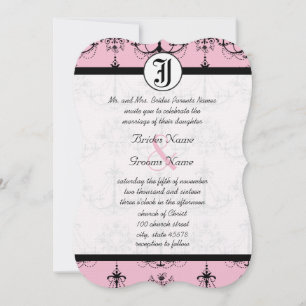 Invitaciones de boda con foto de araña de luces ro