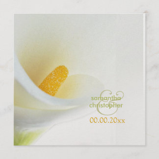 Invitaciones de boda con lirios calla