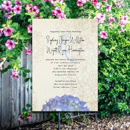 Invitaciones de boda con obra de arte floral de Lu