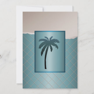 Invitaciones de boda con palmeras