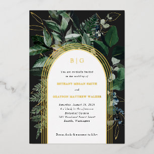 invitaciones de boda con papel de aluminio de jard