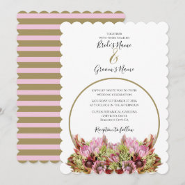 Invitaciones de Boda con Ramo de Flores Silvestres