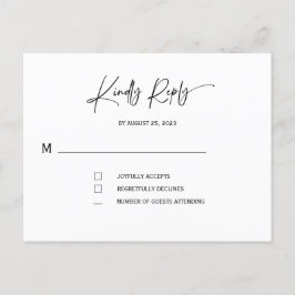 Invitaciones de boda con rsvp