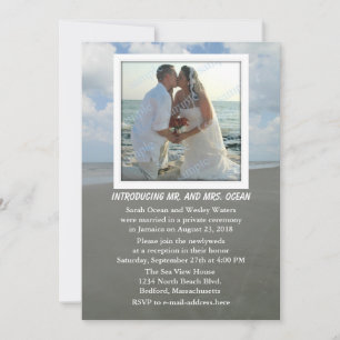 Invitaciones de boda con tema de playa solo para r