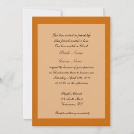 Invitaciones de boda cristianas de otoño de arte f