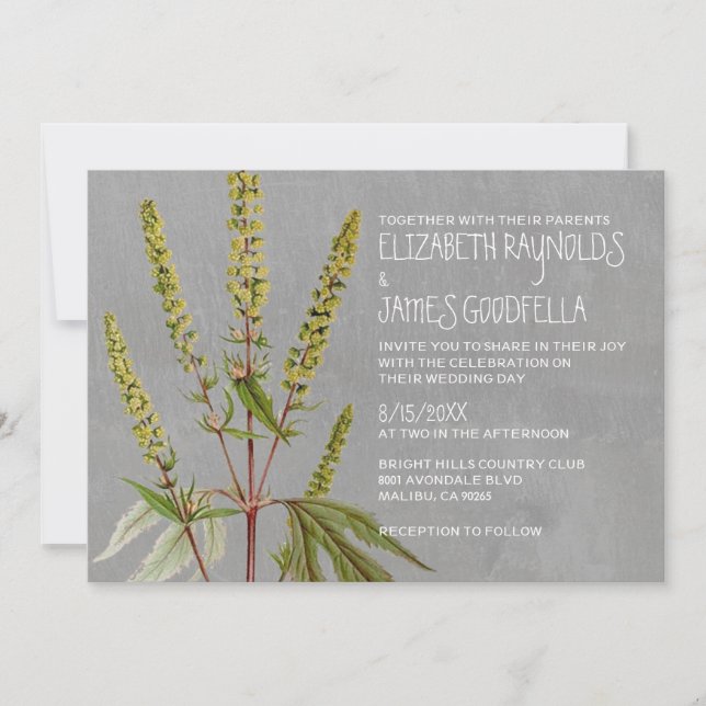Invitaciones de boda de Ambrosia (Anverso)