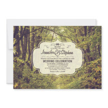 invitaciones de boda de avenida arbolada inspirada