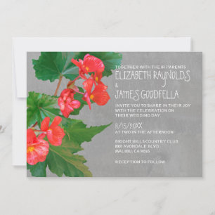Invitaciones de boda de Begonia