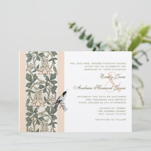 Invitaciones de boda de colibrí rosa milenario