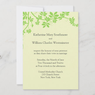 Invitaciones De Boda De Color Verde Claro Y Artreu