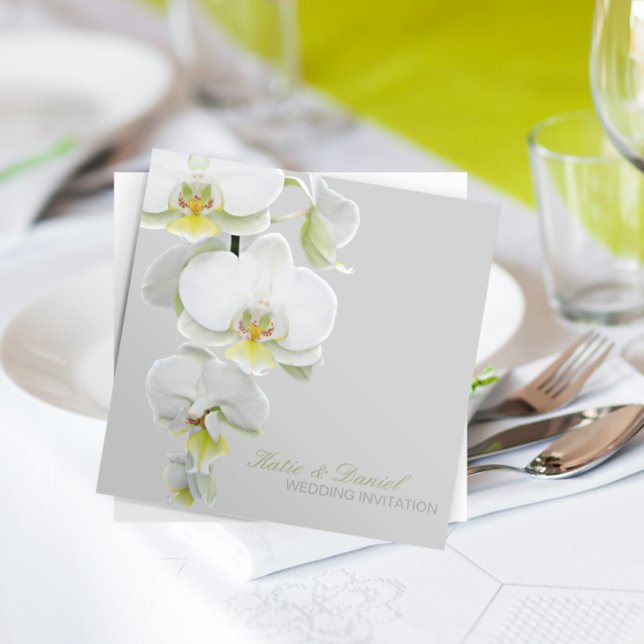 Invitaciones de boda/de cualquier ocasión con orqu (Subido por el creador)