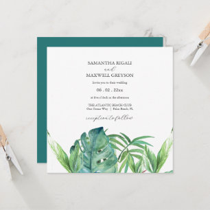 Invitaciones de Boda de Destino Tropical Palma