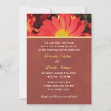 Invitaciones de boda de flores de margarita de ver