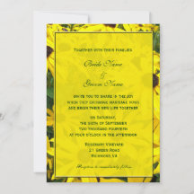 invitaciones de boda de flores de margaritas amari