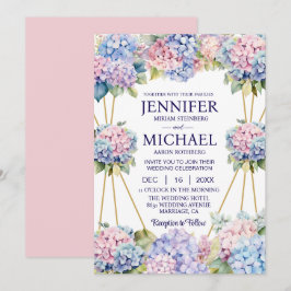 Invitaciones de boda de flores de primavera Hydran