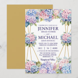 Invitaciones de boda de flores de primavera Hydran