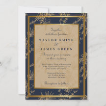 Invitaciones de boda de invierno de invierno de ép
