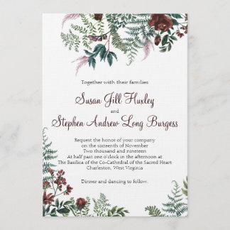 Invitaciones de boda de Jill y Drew