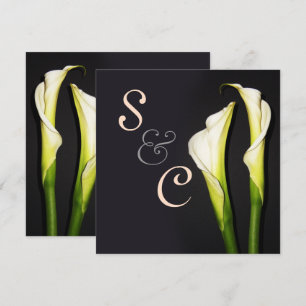 INVITACIONES DE BODA DE LILIES DE CALLA BLANCA Pix