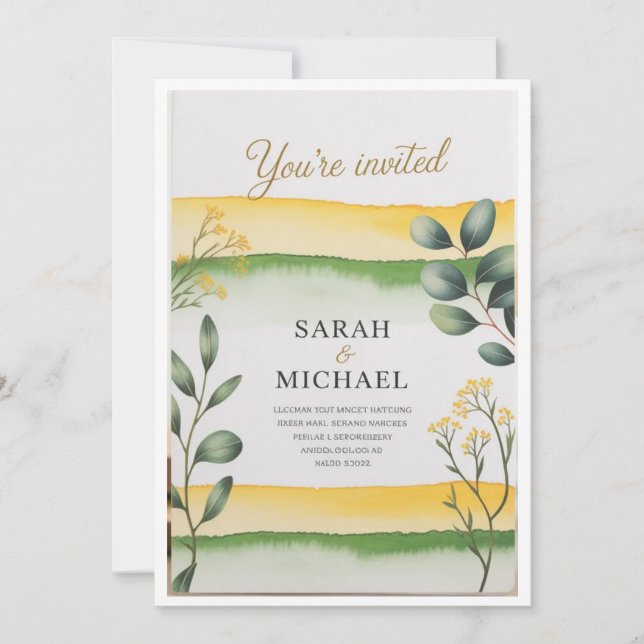 Invitaciones de Boda de Lujo 💍 – Modernas e Impri (Anverso)