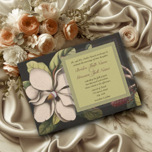 Invitaciones de boda de magnolia