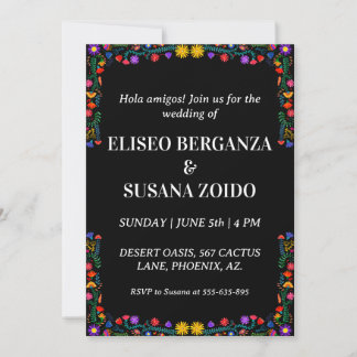 invitaciones de boda de méxico floral