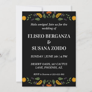 invitaciones de boda de méxico floral