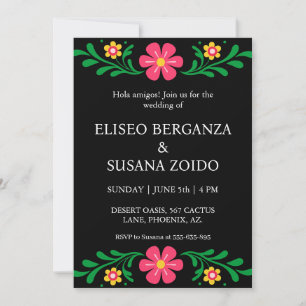 invitaciones de boda de méxico floral