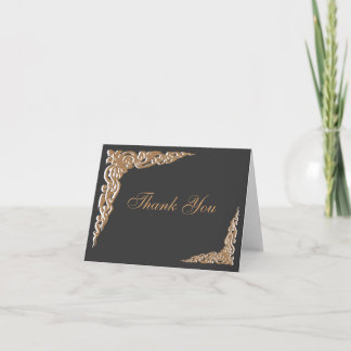 Invitaciones de boda de oro negro