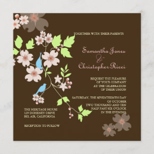 Invitaciones de Boda de Pájaros de Amor