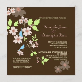 Invitaciones de Boda de Pájaros de Amor
