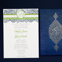 Invitaciones de boda de pájaros de amor gris verde