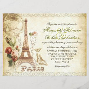 Invitaciones de boda de PARIS
