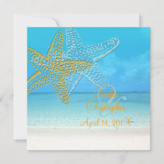 Invitaciones de boda de PixDezines Starfish+Playa