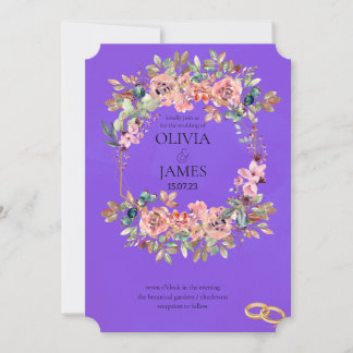 INVITACIONES DE BODA DE PLANTILLA EN LÍNEA con fro