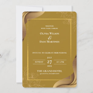 INVITACIONES DE BODA DE PLANTILLA EN LÍNEA con fro